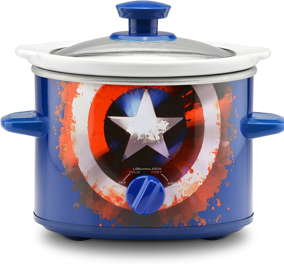 Marvel Captain America Shield Slow Cooker 2 Quart
