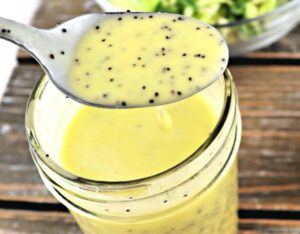 Oil Free Lemon Poppy Seed Salad Dressing