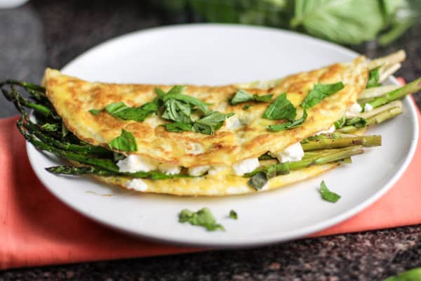 3 Egg Omelette with Asparagus