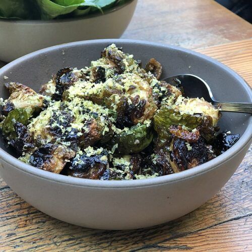 Roasted Brussels Sprouts with Balsamic Reduction